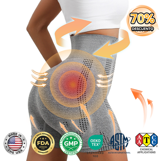 【Tienda Oficial de la Marca】🍀𝐏𝐄𝐀𝐑𝐋𝐌𝐎𝐎𝐍® Pantalones Cortos Moldeadores de Iones, Tejido Transpirable y Cómodo con Turmalina. Restaura Tu Figura Perfecta y Aborda Problemas de Salud🍀